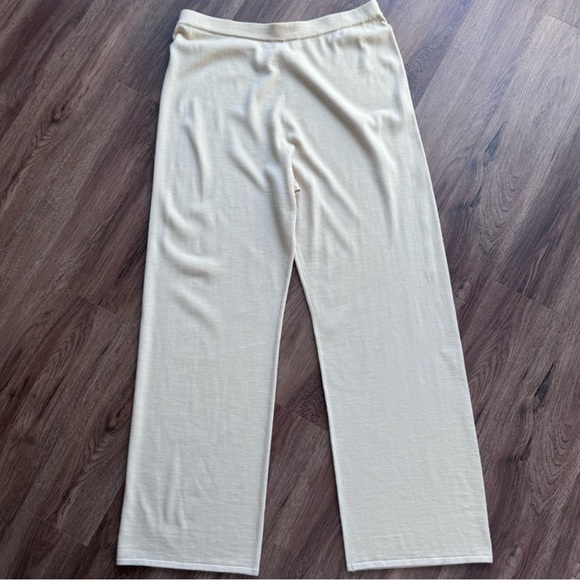 St. John Santana Knit Pull On Elastic Waist Pants NWOT Beige XL - Picture 2 of 10